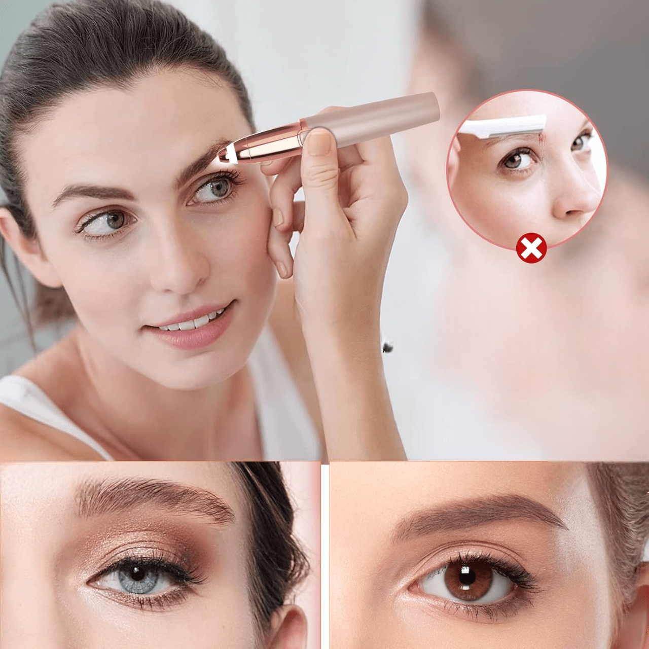 Epilateur Sourcil - ElectricEyebrowPen™ - Rose - Planète Beauté