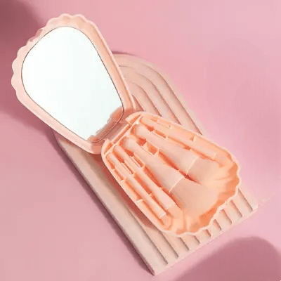 Kit Pinceaux Maquillage - MiniMakeupBrushSet™ - Rose - Planète Beauté