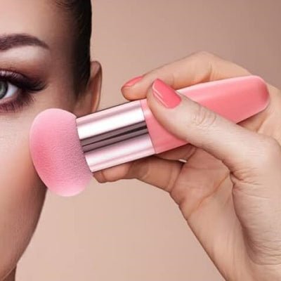Pinceau Maquillage - PowderCosmeticBrushes™ - Rose - Planète Beauté