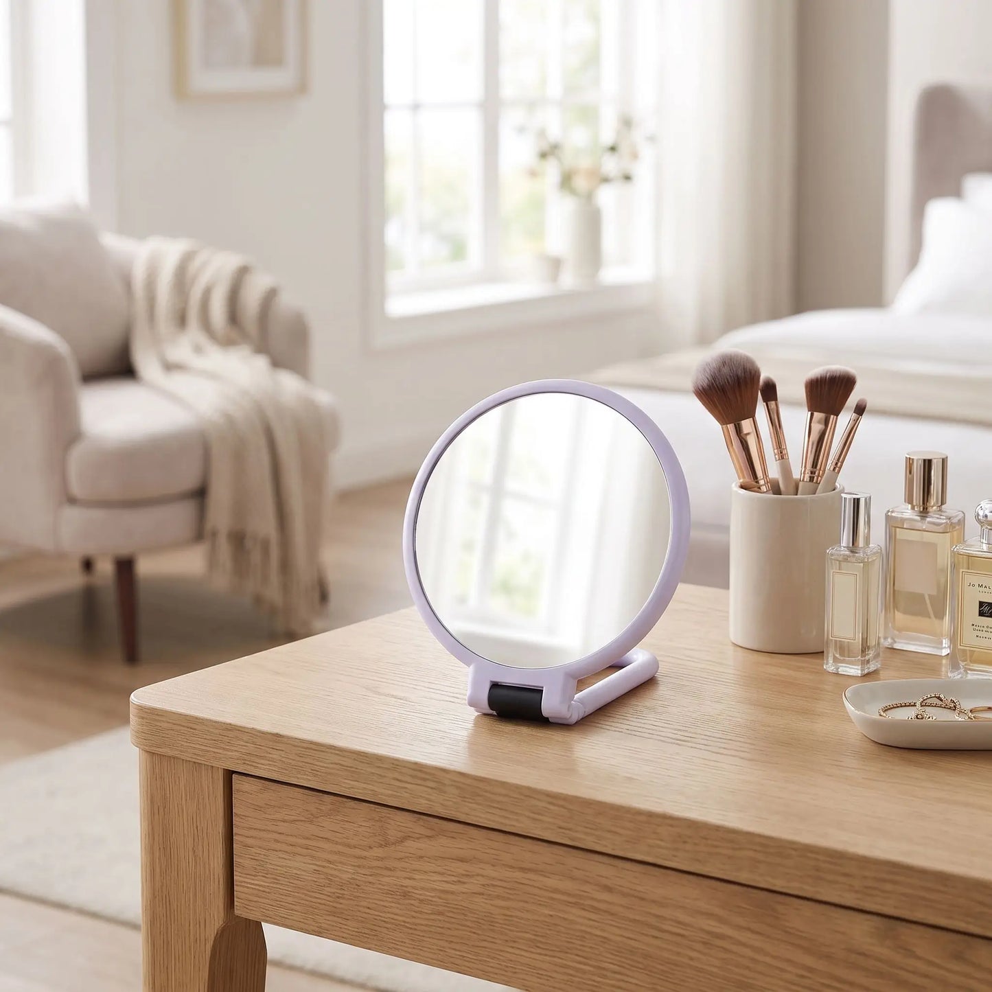 Miroir de poche grossissant Alpha professionnel 4 outil de beauté