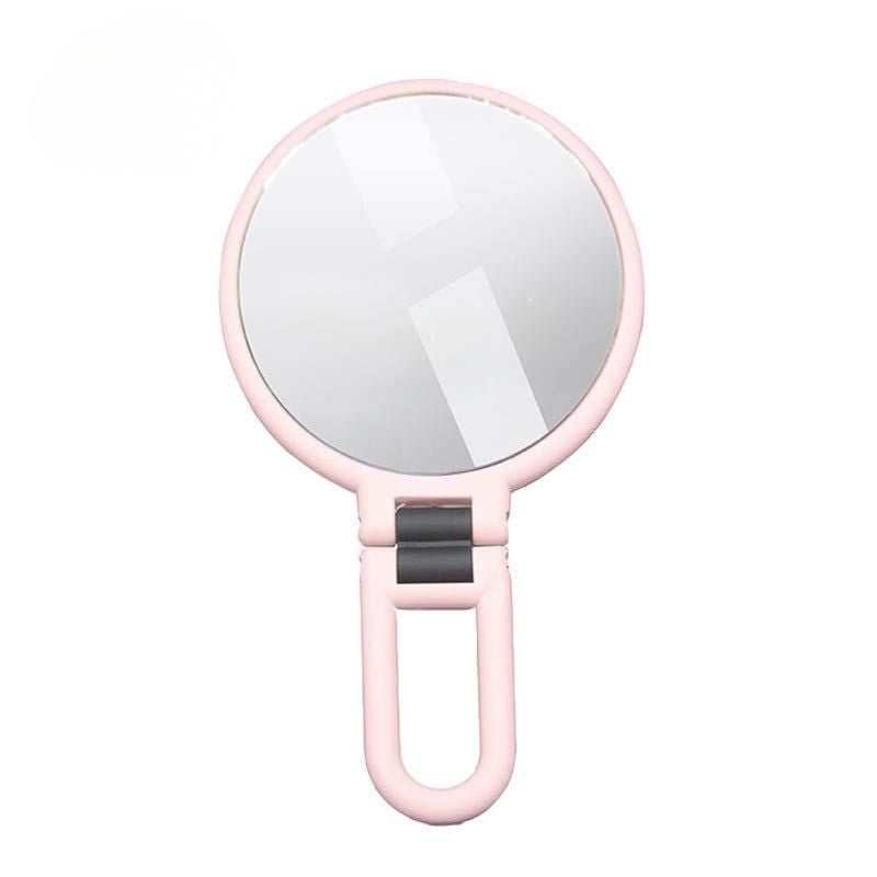 Miroir de poche grossissant Alpha professionnel 4 rose