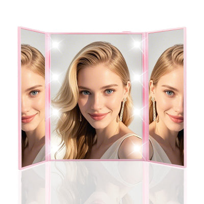 apprécier beauté avec miroir maquillage lumineux beta professionnel 3 faces