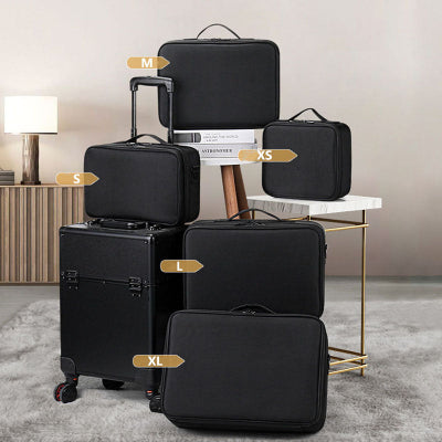 cinq tailles Trousse de maquillage alpha professionnel noir