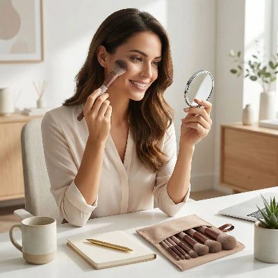 distribuer produit maquillage avec kit de pinceaux de maquillage alpha