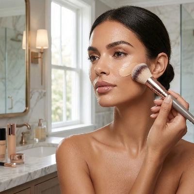 distribuer produit maquilage avec lot de pinceau a maquillage alpha