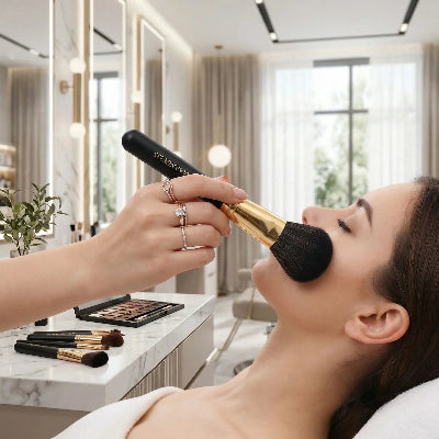 ergonomie de kit de pinceaux de maquillage alpha