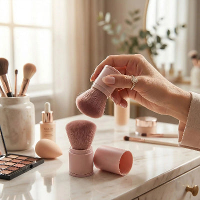 ergonomie de pinceau maquillage retractable beta