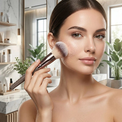 estomper produit maquillage avec lot de pinceau a maquillage alpha