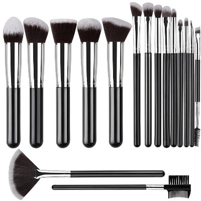  kit pinceau maquillage professionnel alpha argent