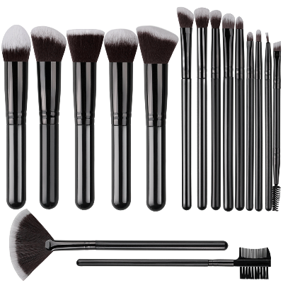  kit pinceau maquillage professionnel alpha noir
