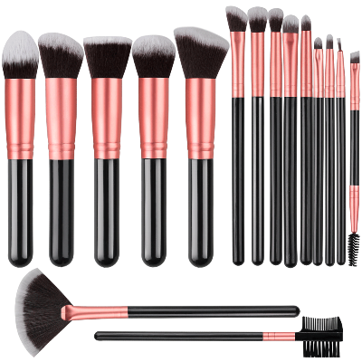  kit pinceau maquillage professionnel alpha orange