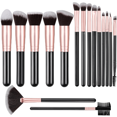 kit pinceau maquillage professionnel alpha rose