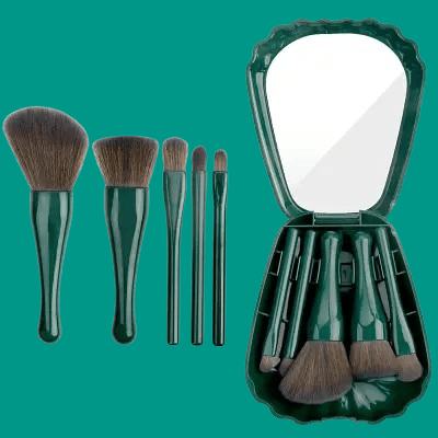 Kit Pinceaux Maquillage - MiniMakeupBrushSet™ - Vert - Planète Beauté