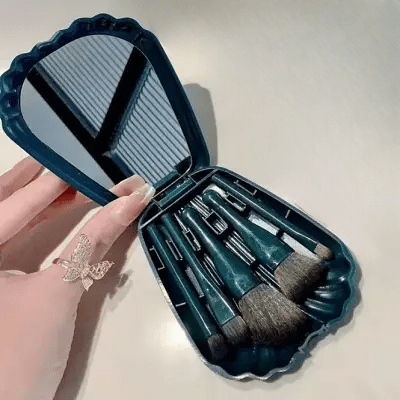 Kit Pinceaux Maquillage - MiniMakeupBrushSet™ - Vert - Planète Beauté