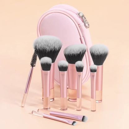 mini pinceau maquillage alpha rose