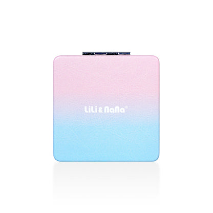 miroir de poche Double Face Compact Macaron rose bleu dégradé