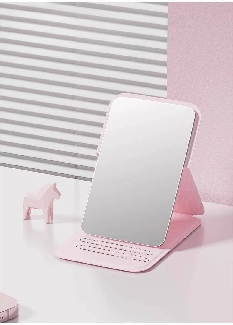  miroir de poche delta professionnel ajustable rose