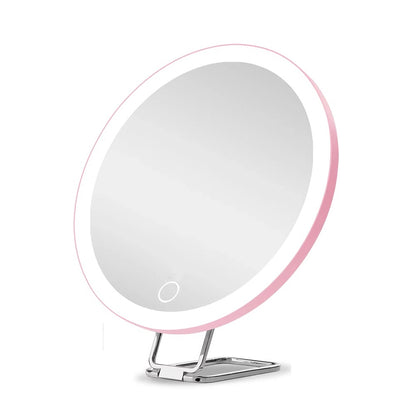 Miroir maquillage gamma professionnel rose