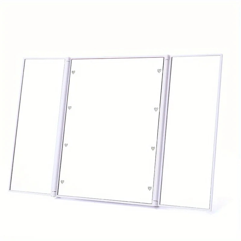 miroir maquillage lumineux beta professionnel 3 faces blanc