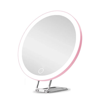 Miroir maquillage lumineux gamma professionnel rose