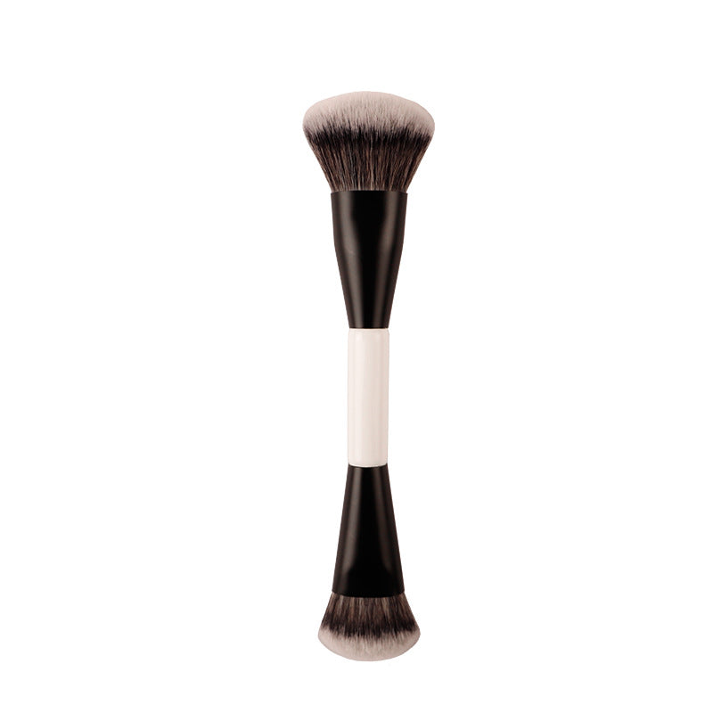 pinceau a blush Double Embout blanc noir