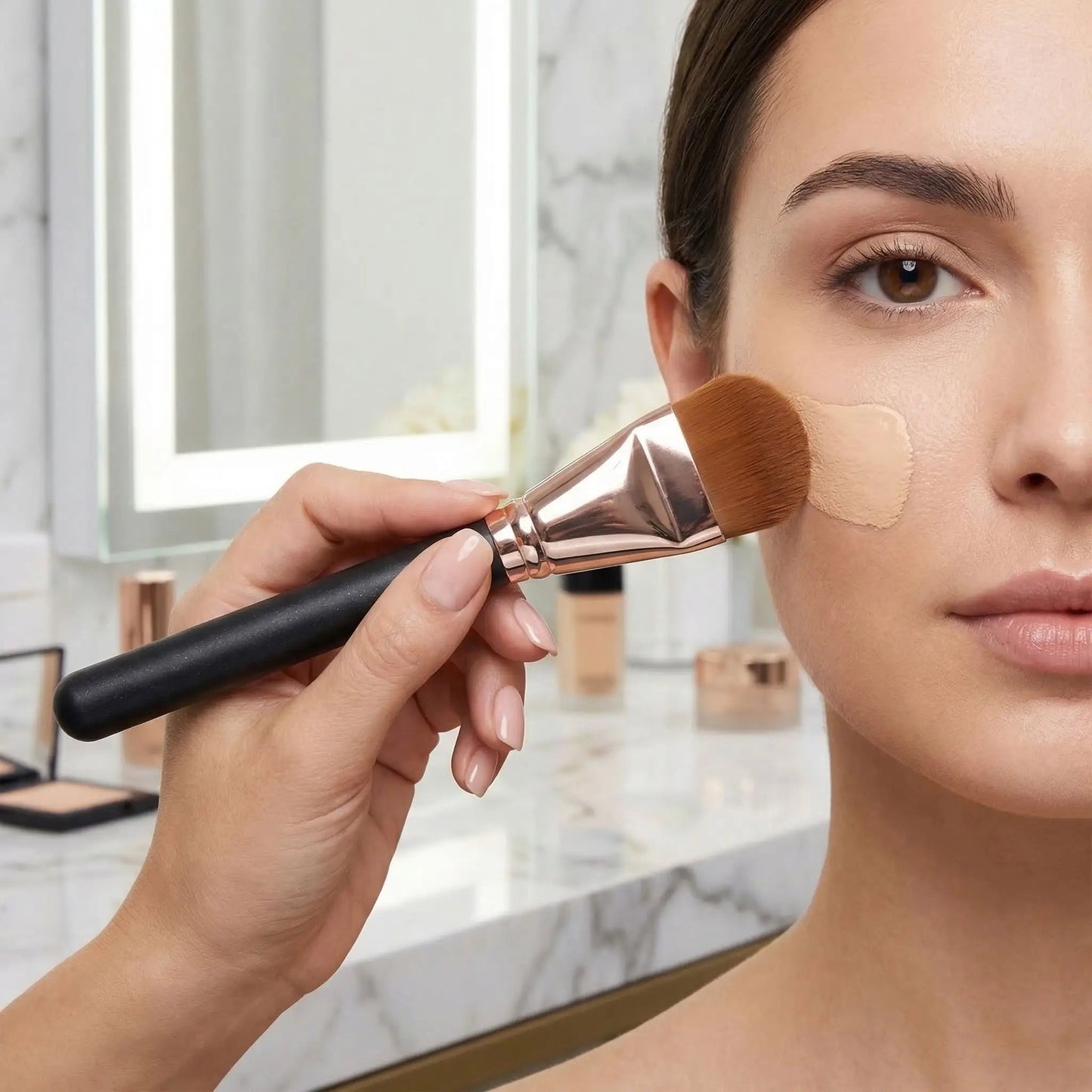 pinceau-maquillage-fond-de-teint-liquide-alpha-ergonomique