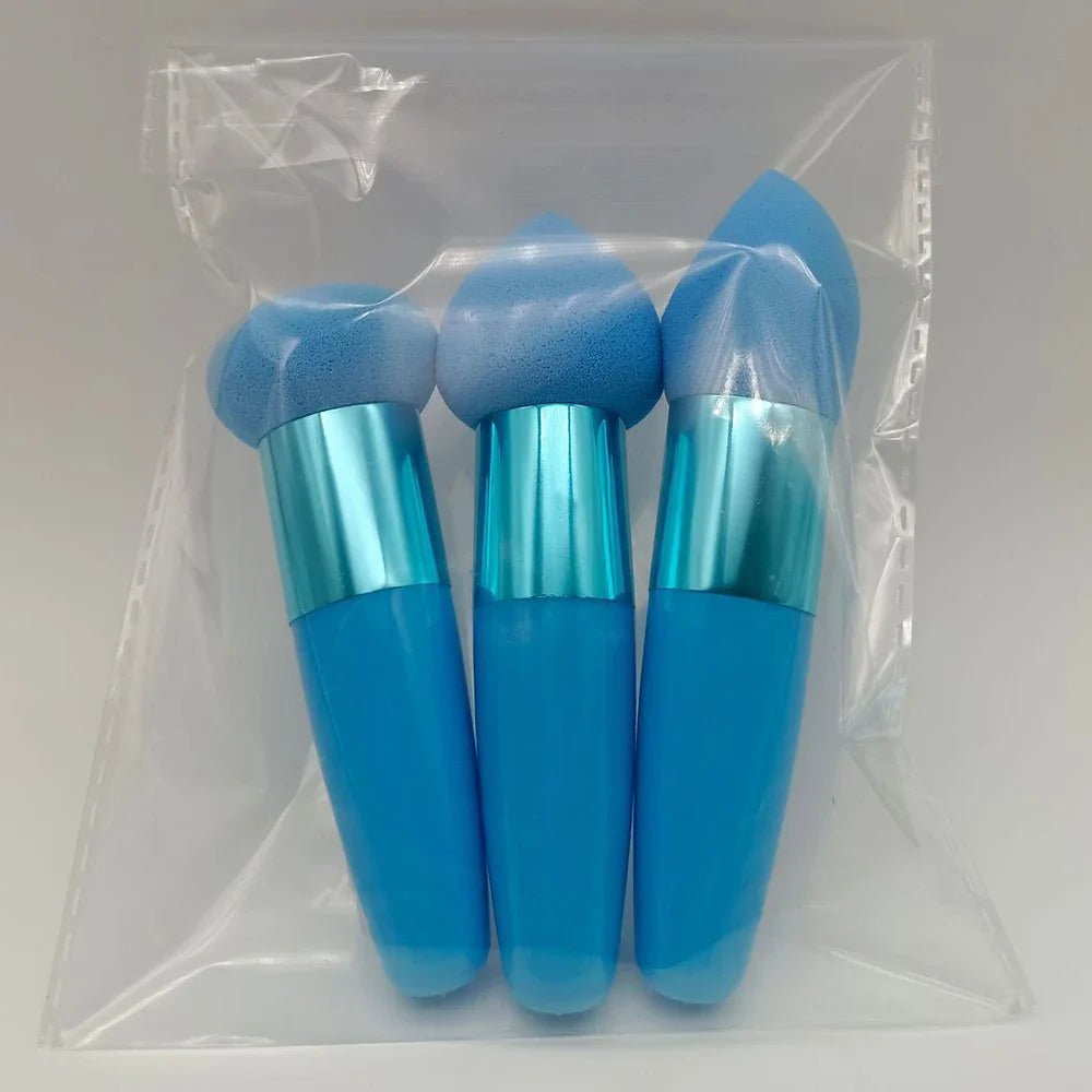 Pinceau Maquillage - PowderCosmeticBrushes™ - Bleu - Planète Beauté