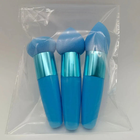 Pinceau Maquillage - PowderCosmeticBrushes™ - Bleu - Planète Beauté