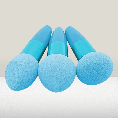 Pinceau Maquillage - PowderCosmeticBrushes™ - Bleu - Planète Beauté