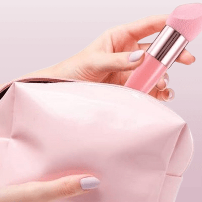 Pinceau Maquillage - PowderCosmeticBrushes™ - Rose - Planète Beauté