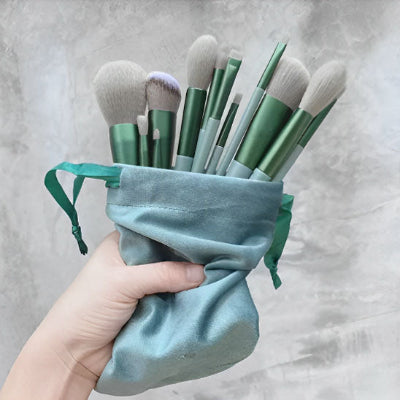 pinceaux maquillage thêta professionnel dans étui protection