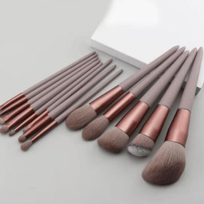pinceaux maquillage thêta professionnel rouge