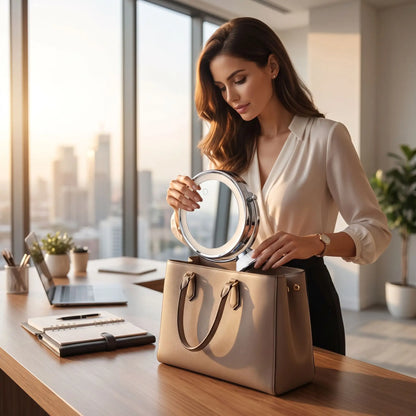 ranger miroir grossissant et lumineux Alpha professionnel dans sac