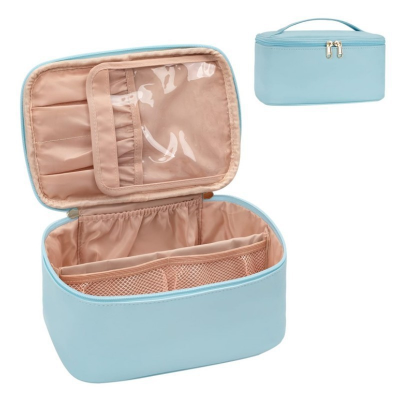 trousse a maquillage delta professionnel bleu ciel