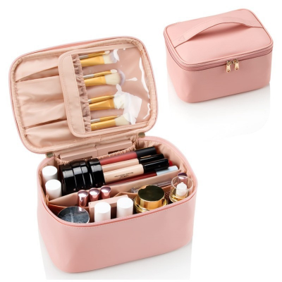 trousse a maquillage delta professionnel rose
