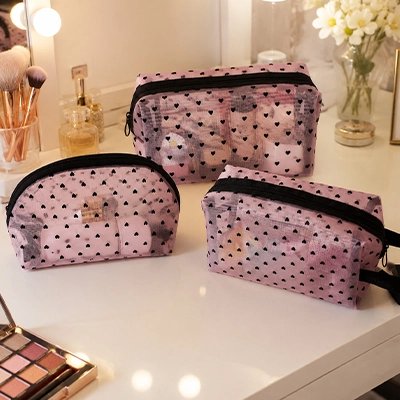 Trousse maquillage alpha professionnel rose star