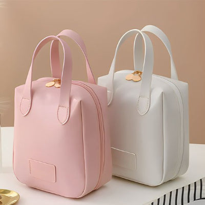 trousse maquillage Rho Professionnel beige et rose