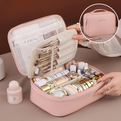 Trousse maquillage​ thêta professionnel couleur rose