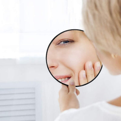 voir détails imperfection avec Miroir grossissant 50X Alpha professionnel Compact 